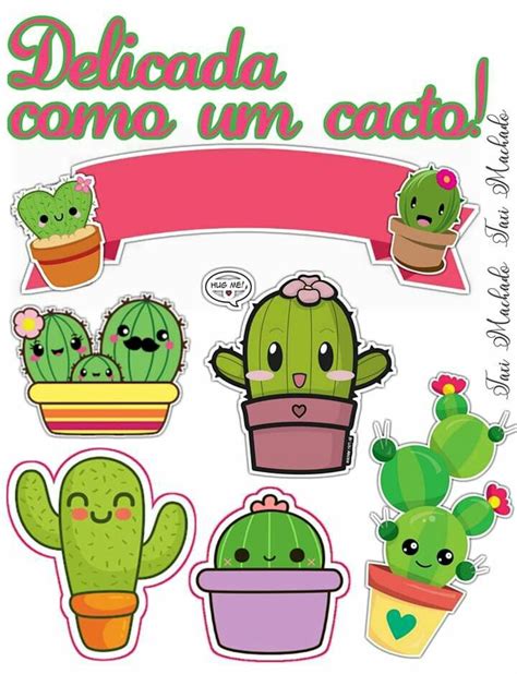 Topper Delicada Como Um Cacto Photo Cake Topper Cactus Party Topper