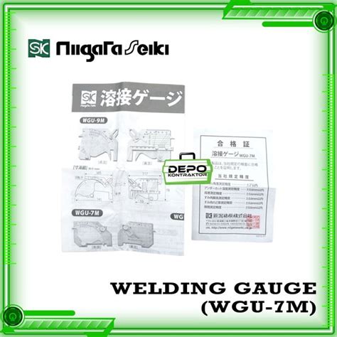 Jual Welding Gauge Wgu M Niigata Seiki Sk Made In Japan Original