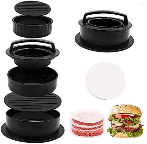 Amazon In Stuffed Burger Press Patty Maker Rings Molds Kit