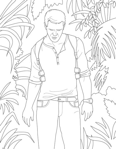 17 Uncharted 4 Coloring Pages Printable Coloring Pages