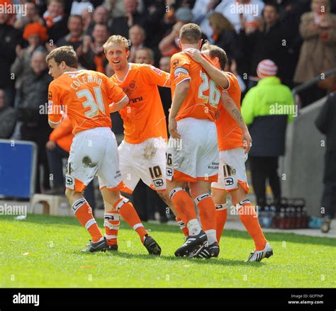 Blackpools Brett Ormerod Celebrates Goal Coca Cola Championship Match