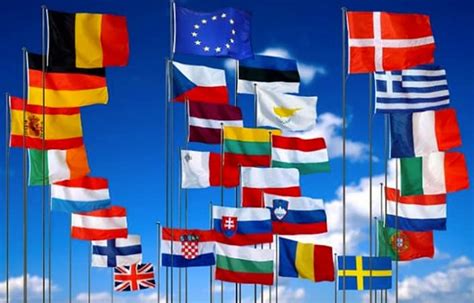 Schengen flags - NeverStopTraveling