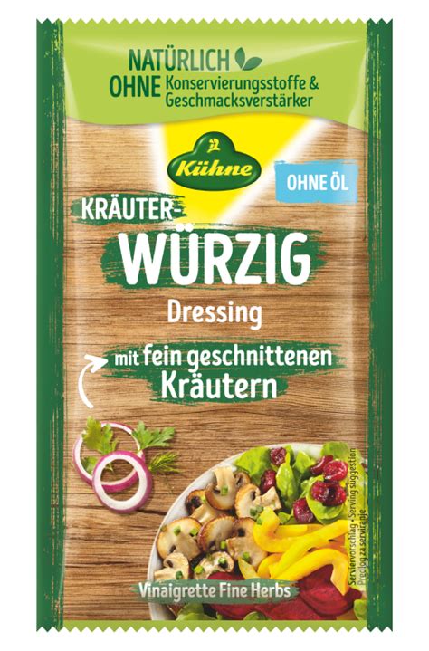 Dressing Kräuterwürzig 15x75ml Portionsbeutel Kühne Food Partners