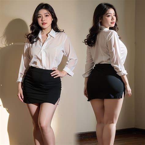 Kg Can Wear Cosplay Secretary Uniform Large Size Erotic Lingerie Shirt Tight Package Hip