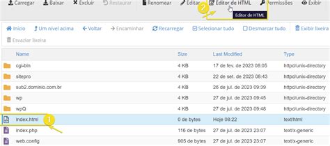 Editar Arquivo Html Pelo Gerenciador De Arquivos Do Cpanel Central De