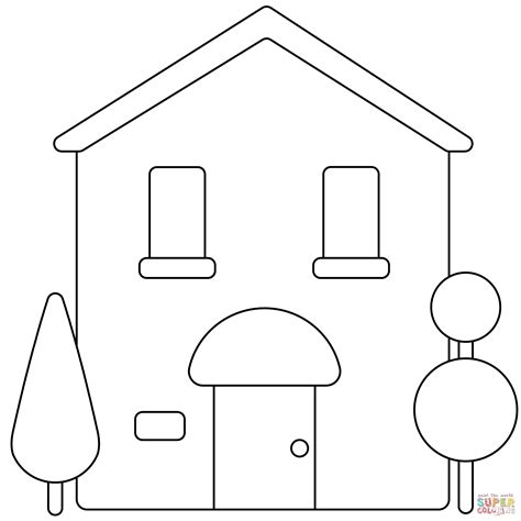 Dibujo De Emoji De Construcción De Casas Para Colorear Dibujos Para Colorear Imprimir Gratis