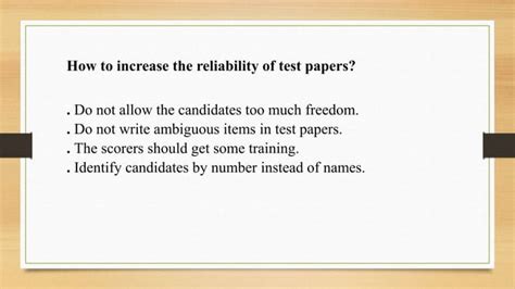 Understanding Reliability And Validity Ppt