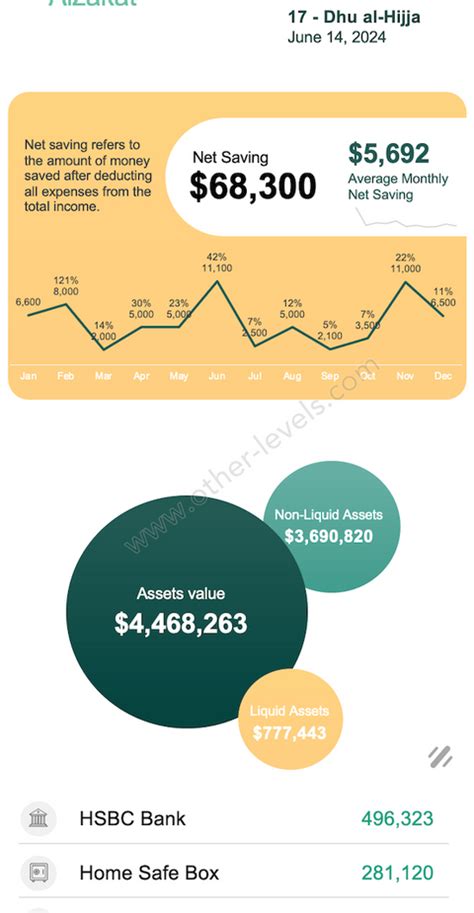 Personal Finance Dashboard - Excel Mobile Version – Other Levels