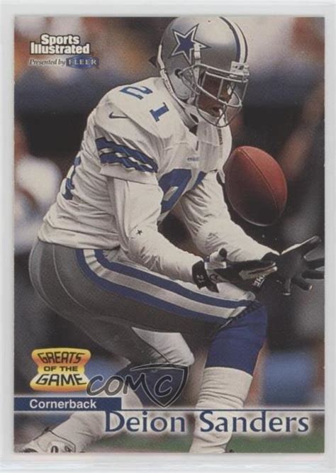 1999 Fleer Sports Illustrated Greats Of The Game Deion Sanders 98 HOF