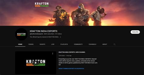 Krafton Launches Official Social Media Handles For Esports