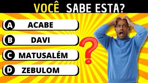 13 Perguntas Bíblicas Nível Fácil Médio Difícil Quiz Bíblico 4 YouTube