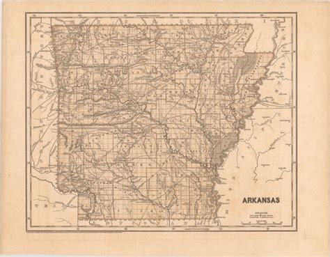 Old World Auctions Auction 188 Lot 185 Lot Of 4 A New Map Of Arkansas With Its Canals