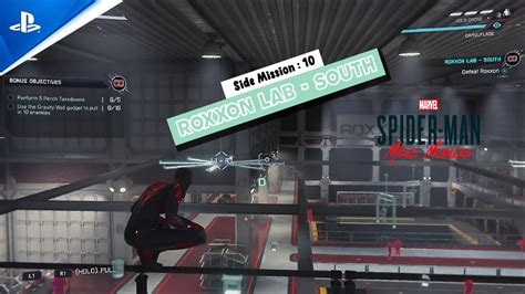 Spiderman Miles Morales Side Mission Roxxon Lab South