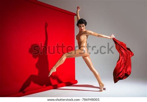 Beautiful Naked Woman Perfect Body Dancing Stock Photo Shutterstock