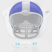 Blue Football Helmet Face Shield | Zazzle