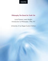 Philosophy The Quest For Truth 12e Louis Pojman Lewis Vaughn