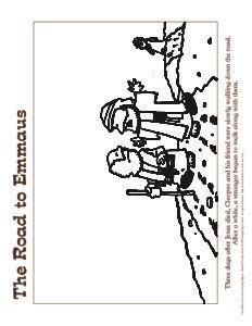 Road To Emmaus Coloring Pages Lake Of The Isles Lutheran Church Elca