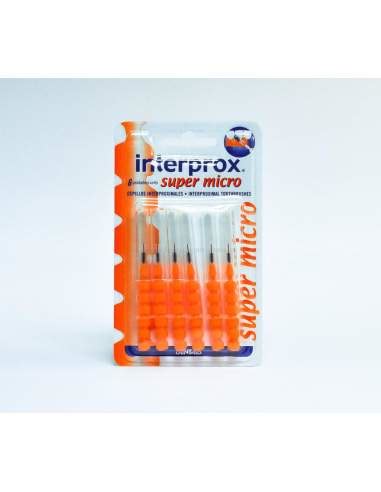 CEPILLO INTERPROX SUPER MICRO 6 U NARANJA