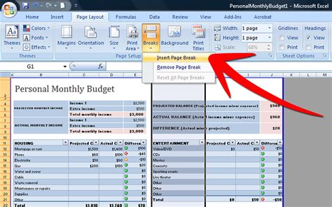 How To Insert A Page In Excel Worksheet