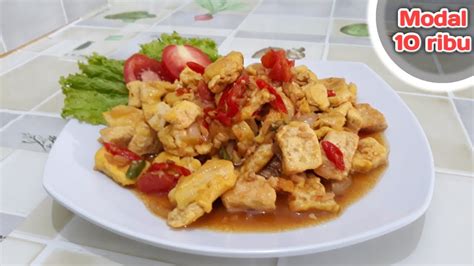 Resep Tahu Telur Pedas Modal 10 Ribu YouTube