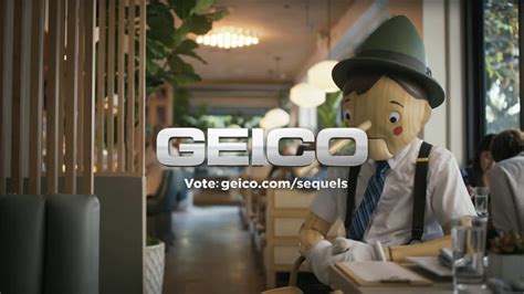 Geico Pinocchio's profile Ad Commercial on TV