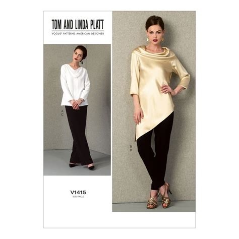 Vogue Sewing Pattern Tom Linda Platt Misses Tunic And Pants