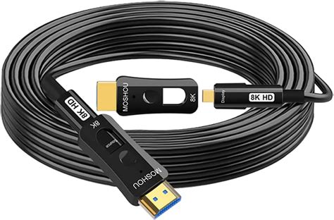 Amazon 【8k安定版】sikai 8k 配管用 着脱式 光ファイバー Hdmi ケーブル リムーバブル式 Micro Hdmi