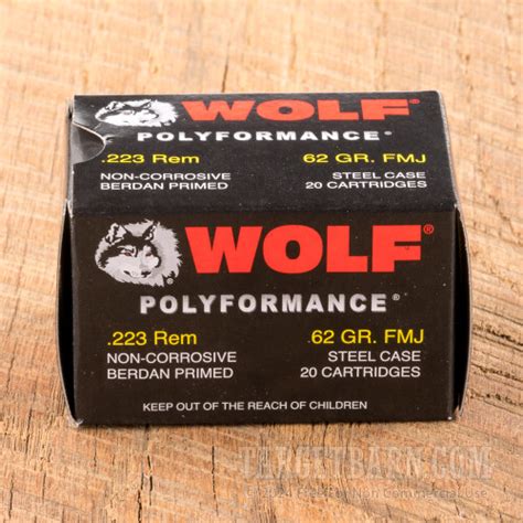 Wolf Wpa Polyformance 223 Remington 62 Grain Fmj 500