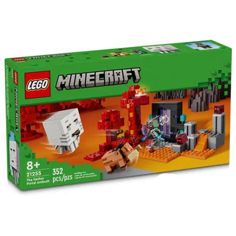 Lego® Minecraft The Nether Portal Ambush Building Set 21255 Radar Toys