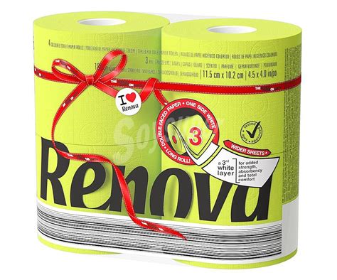 Renova Papel higiènico Red Label Maxi verde 4 uds