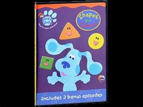 Opening To Blues Clues Shapes And Colors 2003 Dvd Youtube