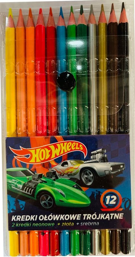 Kredki Ołówkowe Hot Wheels Trójkątne Kolorów St Majewski MAJEWSKI Sklep EMPIK