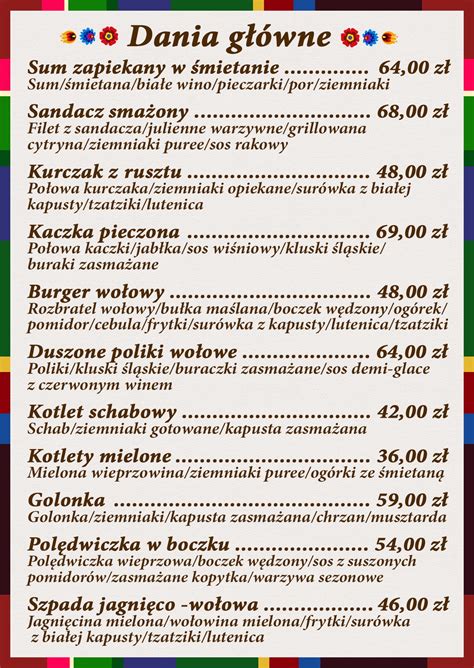 Restauracja pod Warszawą Kuchnia Polska Oycowizna