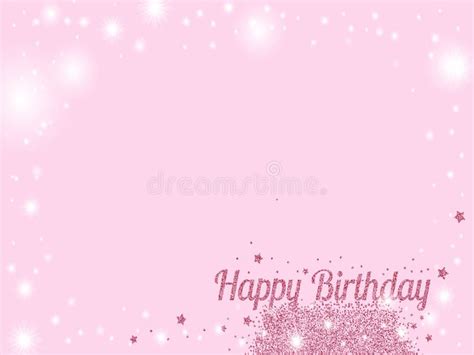 Happy Birthday Card Background Decoration Border Snowflakes Glitter ...