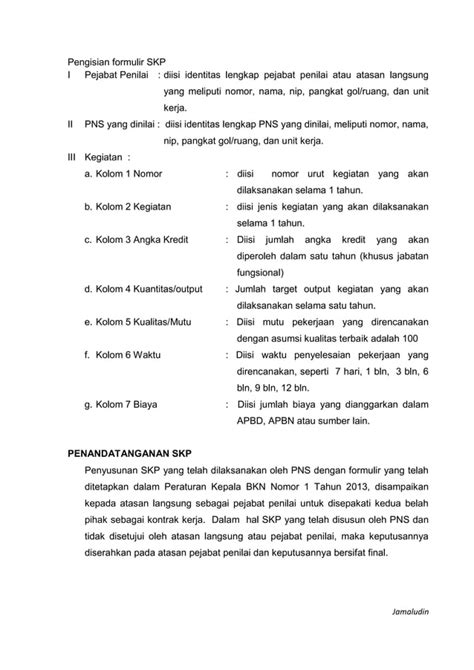 Teknis Penyusunan SKP PDF