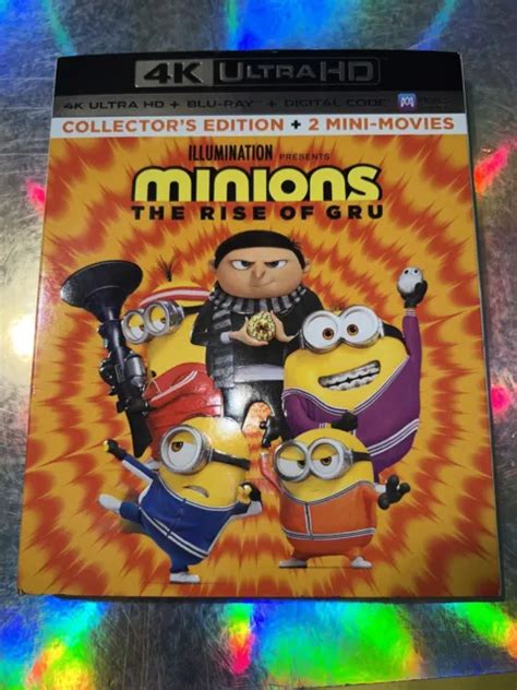 MINIONS THE RISE Of Gru 4k Ultra Hd Blu Ray Movie Factory Sealed W