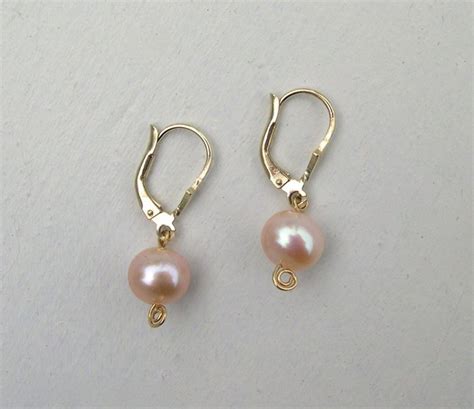 14 Kt Gold Earrings With Pink Pearls Pearl Diameter 8 Mm Catawiki