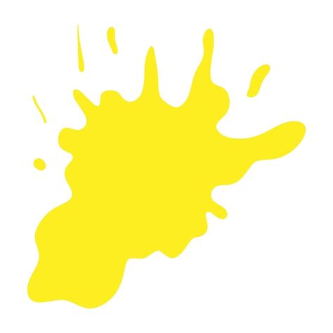 Premium Vector | Yellow stain paint splash vector illustration