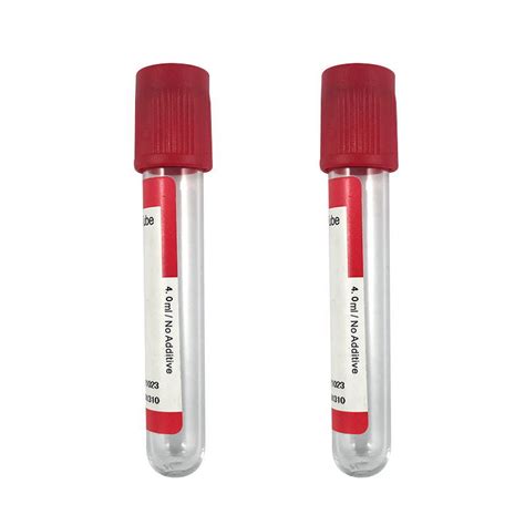 Disposable Vacuum Blood Collection Tube Medical No Additive Glass