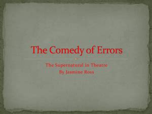 Comedy of errors characters