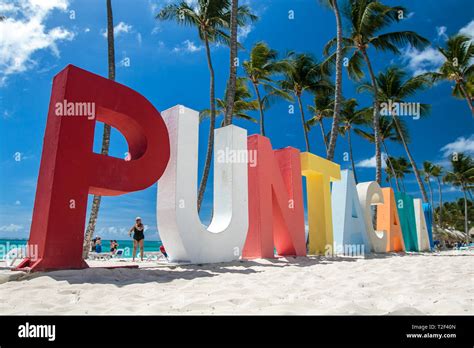 Punta Cana, Dominican Republic 3/19, 2019: Punta Cana Club Med sign is ...