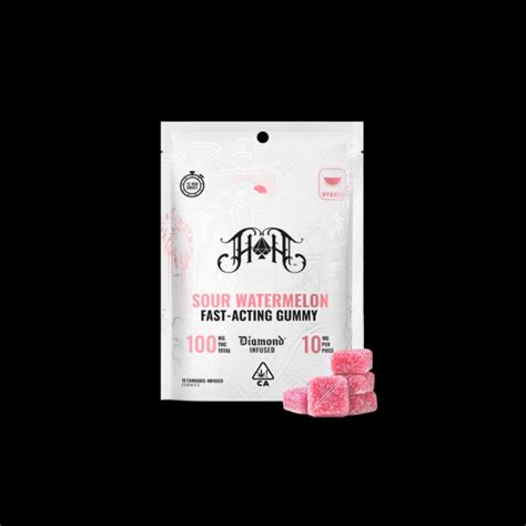 Heavy Hitters Gummy Pack Fast Acting Sour Watermelon H 100mg THC