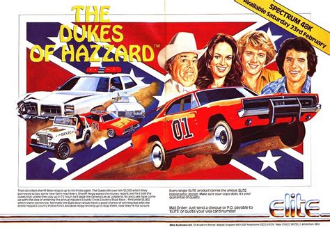 Dukes of Hazzard Collector: Dukes of Hazzard Video Game for the Sinclair ZX Spectrum 48k by Elite