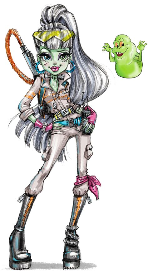 Artwork Png De Frankie Stein Monster High Frankie Ghostbusters Clipart Large Size Png Image