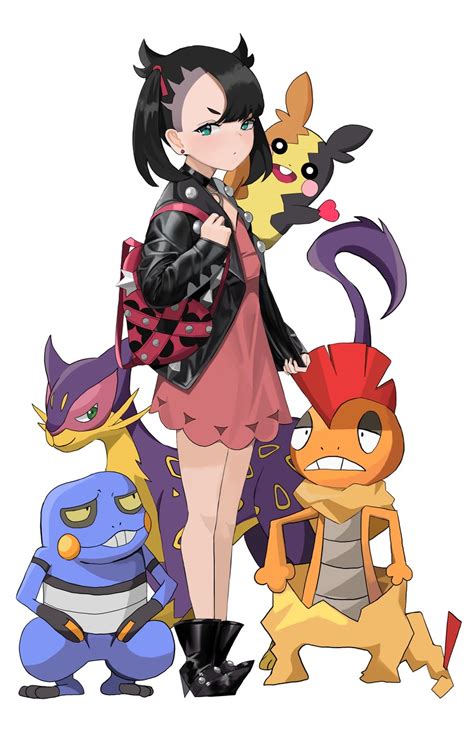 Marnie Morpeko Morpeko Croagunk Liepard And 1 More Pokemon And 2