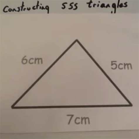 Constructing SSS triangles Video – Corbettmaths