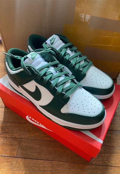 Nike Dunk Low Spartan Green Men S Fashion Footwear Sneakers On Carousell