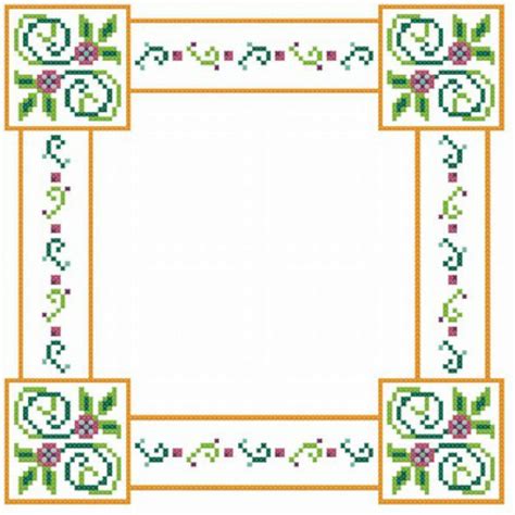 Easy Cross Stitch Floral Border Patterns