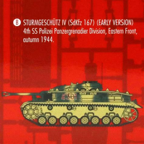 Airfix Sturmgeschutz Stug Iv Sd Kfz Tank Early Military Model Kit