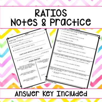 Ratios Notes Guided Practice By Gina Lester Teachers Pay Teachers